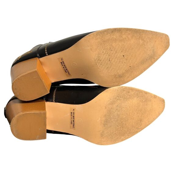 Carcuume Boots Womens Size 10 Western Ankle Cutout Embroidered Cowboy Shoes - Picture 4 of 10